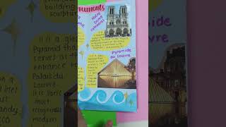 easy handmade France travel brochure project ideas for school schoolprojectmaker [upl. by Gerhardt]