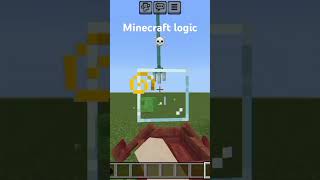 Minecraft logic ☠️🪓minecraft shorts [upl. by Anekahs]