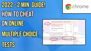 How To Cheat On Some Online Multiple Choice Tests [upl. by Isyak]