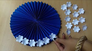 Easy And Beautiful Paper Flower Wall Hanging Idea  Wall Decor Idea craftgallery96 [upl. by Buskus]