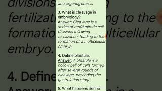 Embryology in vertebrates embryo development zoology exam preparation [upl. by Pronty44]