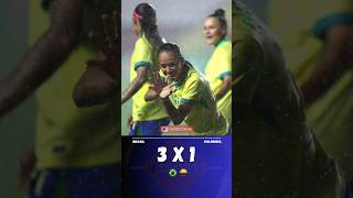 BRASIL 3 X 1 COLÔMBIA  AMISTOSO INTERNACIONAL FEMININO Futebol Gols SelecaoBrasileira [upl. by Jones224]