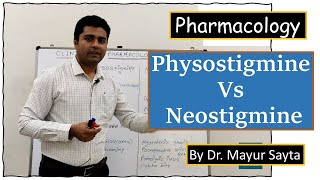 Physostigmine vs Neostigmine  Pharmacology  Physostigmine  Neostigmine [upl. by Annavas]