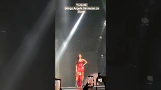 Yo Gotti Brings Angela Simmons on Stage at The Gangsta Art Tour DC [upl. by Anuahc522]