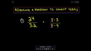 Reducing a Fraction to Lowest Terms [upl. by Lokin]