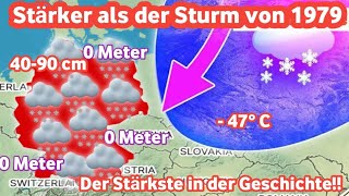 Ein sehr großer Schneesturm wird ganz Deutschland überfallen 🥶❄️☃️ [upl. by Maye]