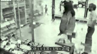 Threshers Off License fire CCTV [upl. by Klotz]