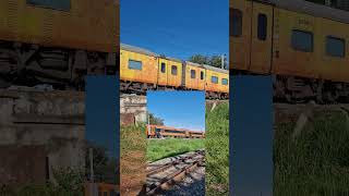 Orange Vs Yellow train Subscribe and like to reach 100000 subscribers [upl. by Neirda]