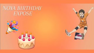 Noya birthday expose  Haikyuu texting [upl. by Eanore]