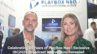 Celebrating 25 Years of PlayBox Neo  Exclusive IBC2024 Broadcast Innovations Revealed [upl. by Stromberg]