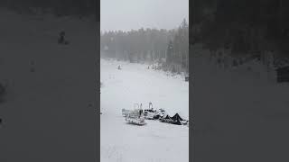 Nevica a Pampeago la località attende la partenza della stagione invernale [upl. by Cortie]