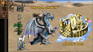 Heroes 3 COMBAT One year growth Rampart vs Heavens Door [upl. by Musser]