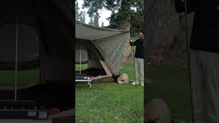 The Ultimate Tent Installation Experience tent shorts virlashort camping nature [upl. by Anet741]