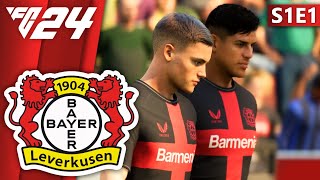 My German Journey Begins  FC 24 Bayer Leverkusen Career Mode S1E1 [upl. by Holds]