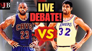 LeBron James Vs Magic Johnson DEBATE Whos GREATER [upl. by Lister879]