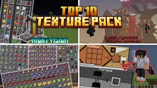 TOP 10 texturae pack keren  mcpe 120121 [upl. by Storfer]