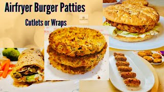 Airfryer Veggie Falafel Burger Patties  Check this recipe for more than just a burger recipe [upl. by Voleta891]