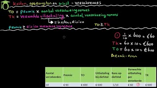 Verzekeraars  opbrengsten kosten en winst economie uitleg [upl. by Ahsatan455]