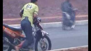 illegal bike race funny accident [upl. by Osborn]