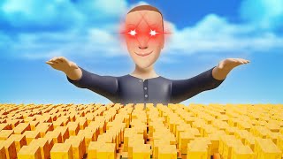 10000 Villagers VS SuperMeme Disasters in Minecraft [upl. by Tarsus]