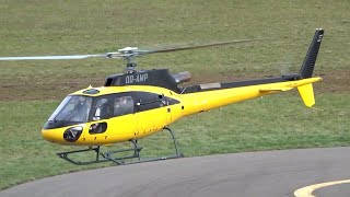 Eurocopter AS350B3 Ecureuil Airbus Helicopters H125 OOAMP  Start Up and Take Off [upl. by Nahtanod]