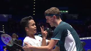 Anthony Sini Suka Ginting vs Viktor Axelsen  All England Open 2024 [upl. by Roderica]