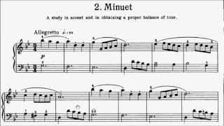 First Lessons in Bach Book 1 No2 Minuet BWV Anh 115 G Minor Anna Magdalena Sheet Music [upl. by Kenay]