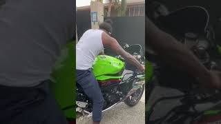 Popcaan riding his new bike [upl. by Eddi]