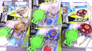 Beyblade Burst SlingShock Unboxing x4 FANG DRAGOON CRYSTAL DRANZER GUARD DRACIEL PHANTOM DRIGER [upl. by Arriaes501]