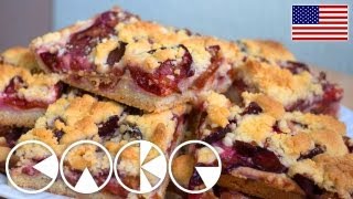 PLUM STREUSEL CAKE Recipe [upl. by Rihana]