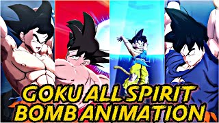 GOKU ALL SPIRIT BOMB ANIMATION 🔥 IN DRAGON BALL LEGENDS [upl. by Doykos]