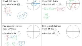 Coterminal Angles [upl. by Aicile]