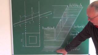 Schornsteineinfassung hergestellt zweiteilig  Maßskizze [upl. by Celisse]