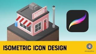 Isometric Drawing in Procreate Tutorial [upl. by Atile782]