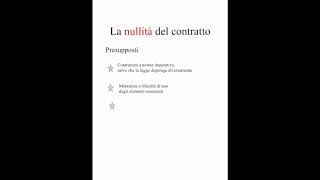 Nullità e annullamento del contratto [upl. by Dnomsaj]