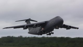 C5 Galaxy Screaming Takeoff [upl. by Nellad]