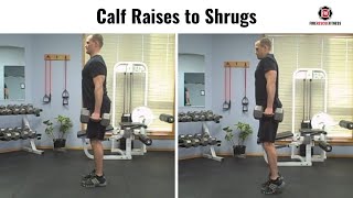 DB Shrug to Calf Raise [upl. by Neelyahs]