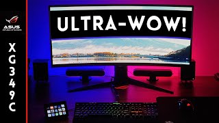 Time to go wide 🖥️ 👀 Rog Strix XG349C Ultrawide Review  Hardware Sugar [upl. by Leumel]