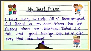 Essay on my best friend  Paragraph on My best friend  My friend essay [upl. by Emie]