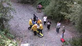 Injured man rescued [upl. by Drhacir]