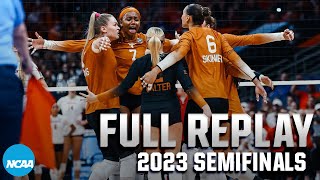 Texas vs Wisconsin 2023 NCAA volleyball semifinals  FULL REPLAY [upl. by Nerol]