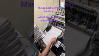 Thread book sewing note book machine ADVIKA note book advikanotebook threadcutting threads [upl. by Romano]