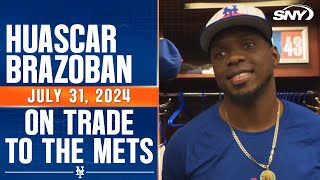 Huascar Brazoban is excited to join the Mets for their playoff push  SNY [upl. by Adnarym303]