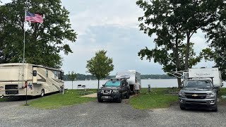 Bar Harbor RV Park and Marina Maryland camping trip 2024 [upl. by Nimoynib762]