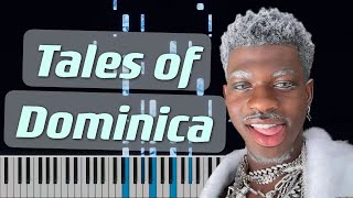 Lil Nas X  TALES OF DOMINICA Piano Cover and Piano Tutorial [upl. by Oeak]