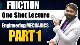 FRICTIONFIRST YEARENGINEERING MECHANICS1ONE SHOT LECTUREPART1PRADEEP GIRI SIR [upl. by Nosnibor34]