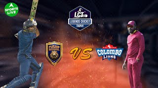 LIVE Legends Cricket Trophy  Punjab Royals vs Colombo Lions  Harbhajan Singh vs Chris Gayle [upl. by Adnah127]