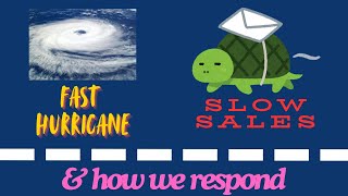 Hurricane fears and impact and how we will respond to slow sales [upl. by Lien235]