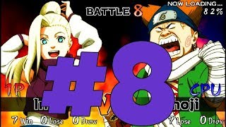 Naruto Ultimate Ninja Heroes Vs Mode Gameplays PART 8 Ino Yamanaka Vs Chōji Akimichi 🔛 👈 [upl. by Ahsap679]