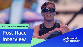 Mens PostRace Interview  Casper Stories  Karlovy Vary World Cup [upl. by Sheffie]